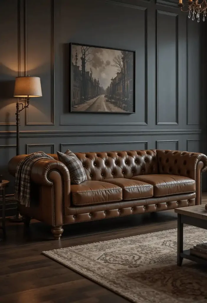 Full-Grain Leather Sofa