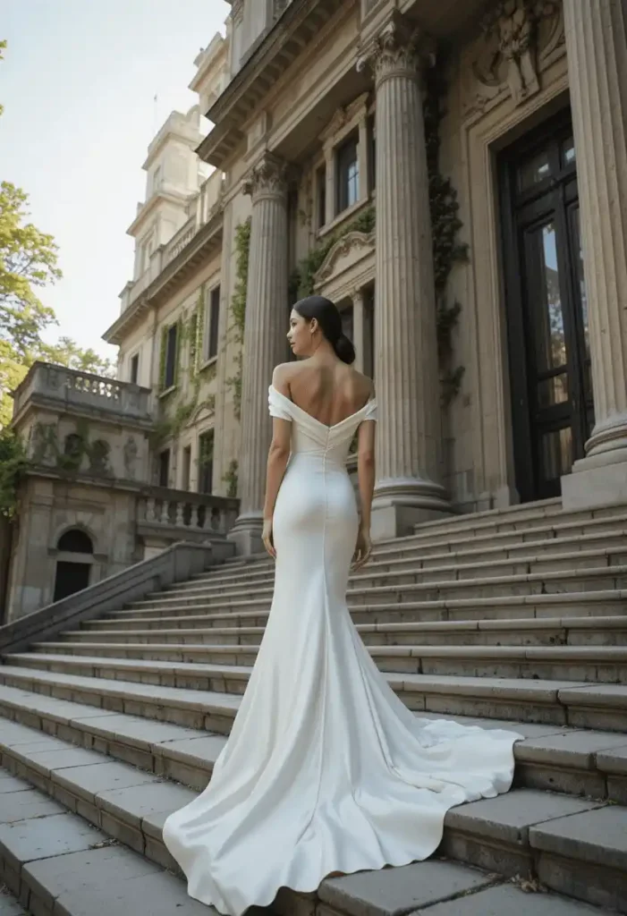Elegant Off-Shoulder Gown
