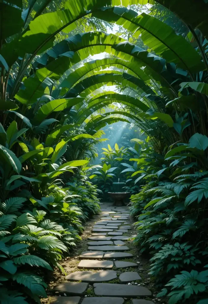 Tropical Backyard Garden