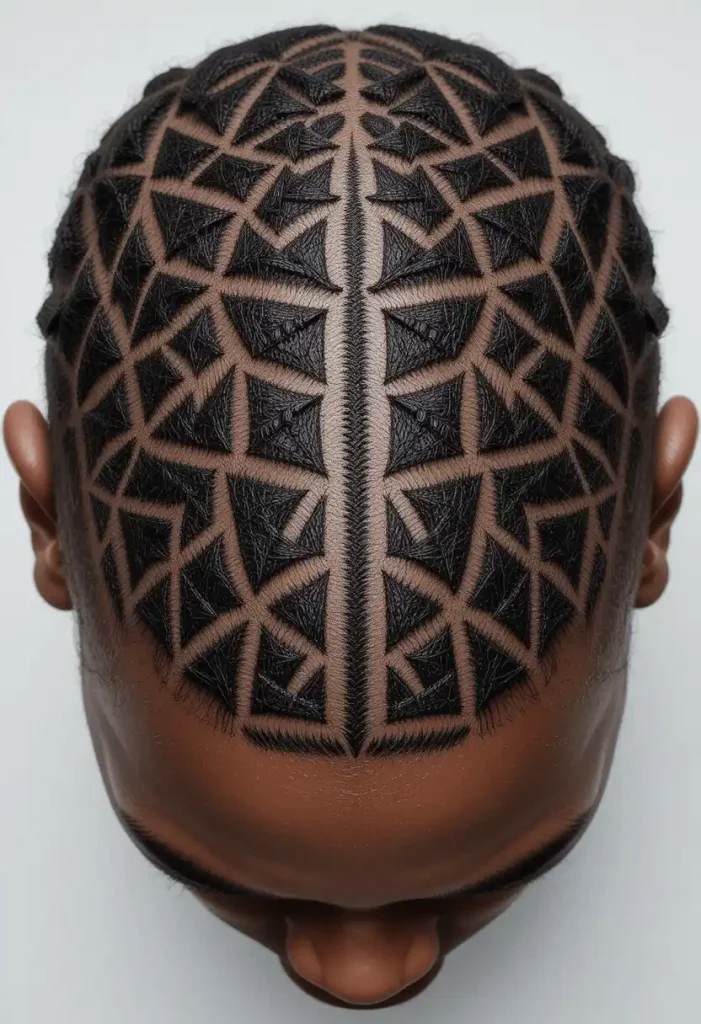 Geometric Pattern Cornrows