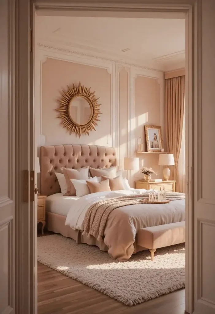 Rose Gold and Warm Gold Accents