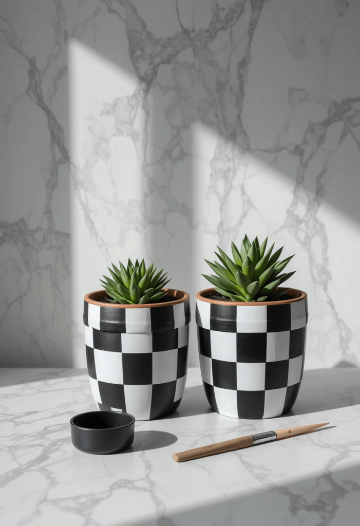 Black and White Checkerboard