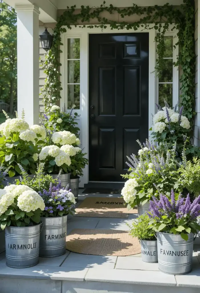 Style with Galvanized Metal Planters