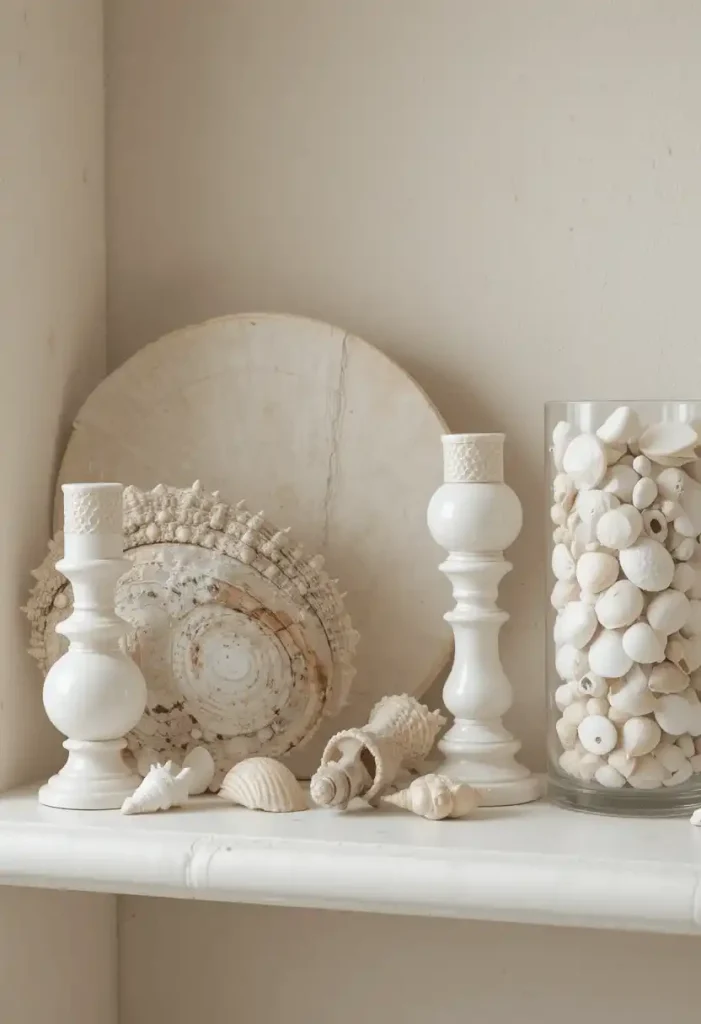 Seashell and Pearl Decorative Accents