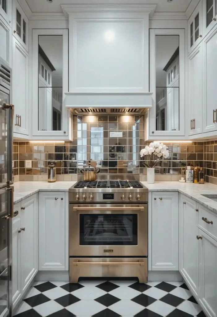 Add a Mirrored or Glass Backsplash