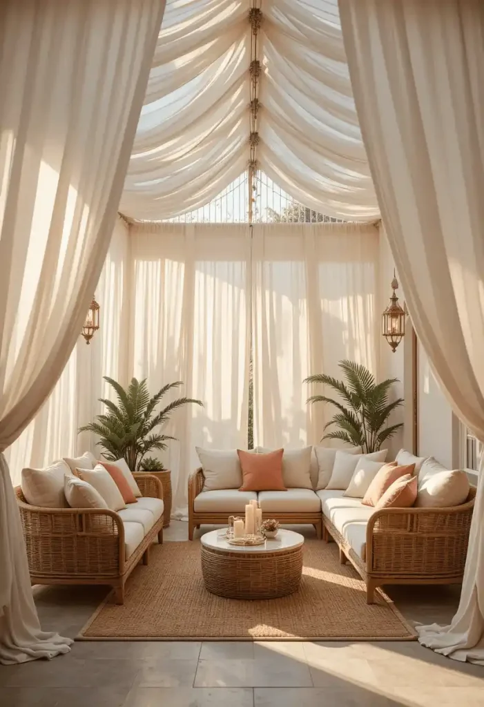 Use Curtains to Define the Space