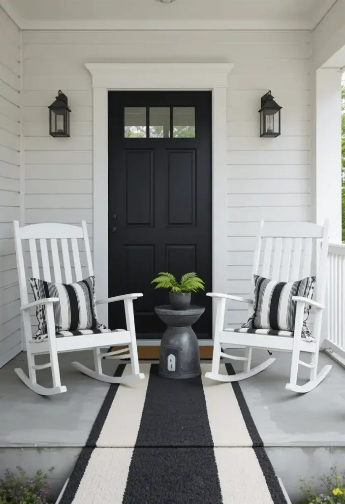 Create a Cozy Seating Area with Rocking Chairs