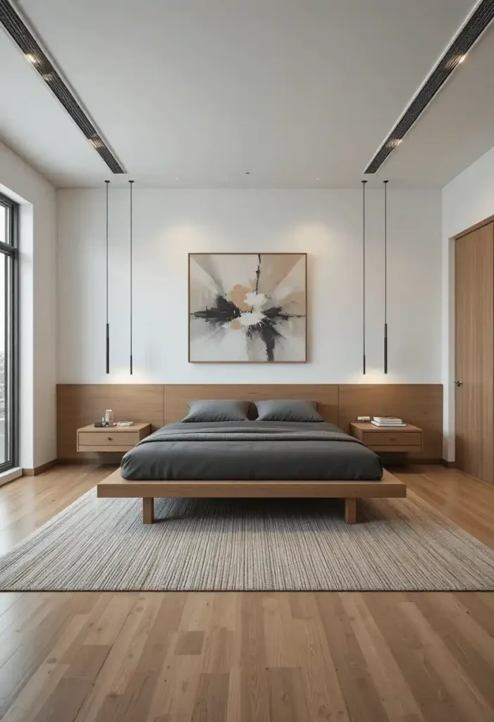 Minimalist Couples Bedroom With Clean Lines