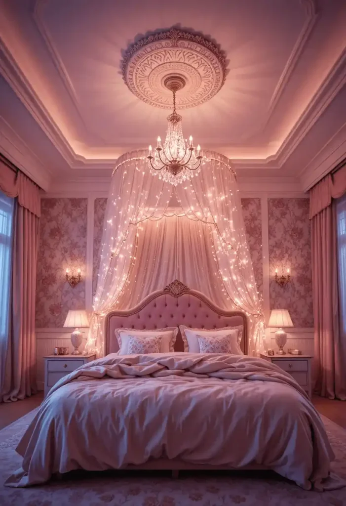 Warm Pink Statement Lighting