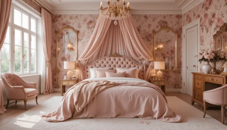 Romantic Pink Bedroom Decor